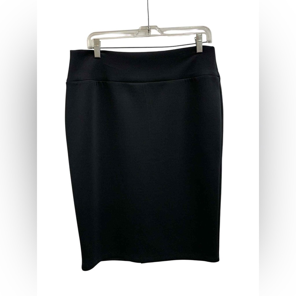 INC International Concepts Classic Black Pencil Skirt NWT Size L